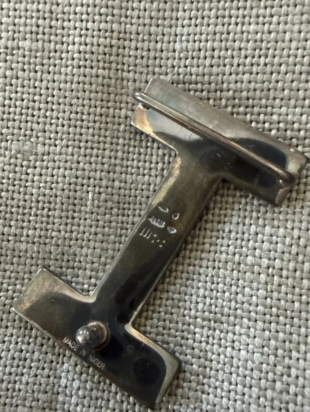 Hermes Tourag .925 Sterling Silver Buckle